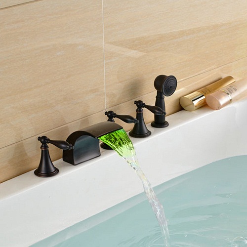 Vòi bồn tắm mạ đen MK-SBT-01914