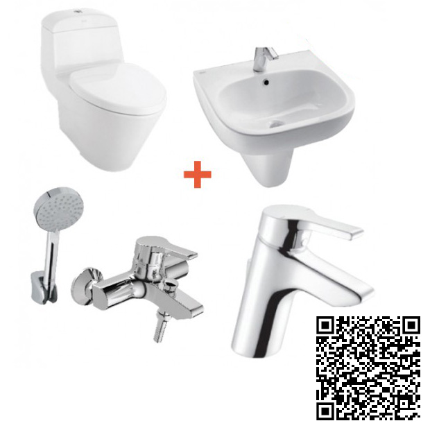 Combo Thiết bị vệ sinh American VF-2011-0955WT-0755WT-WF3907-WF3913