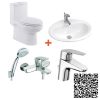 Combo Thiết bị vệ sinh American  VF1858-VF0476-WF1501-WF1511