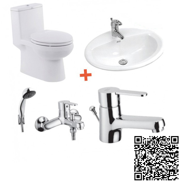 Combo Thiết bị vệ sinh American VF1858-VF0476-WF6501-WF6511
