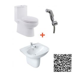 Combo Thiết bị vệ sinh American VF1858-VF0947-VF0741-FFAS6868