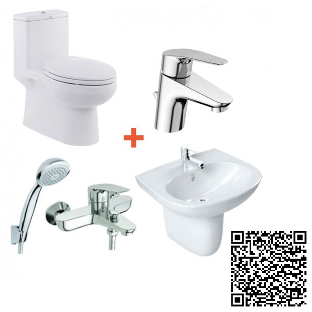 Combo Thiết bị vệ sinh American  VF1858-VF0947-VF0741-WF0301-WF0311