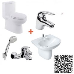 Combo Thiết bị vệ sinh American VF1858-VF0947-VF0741-WF1501-WF1511