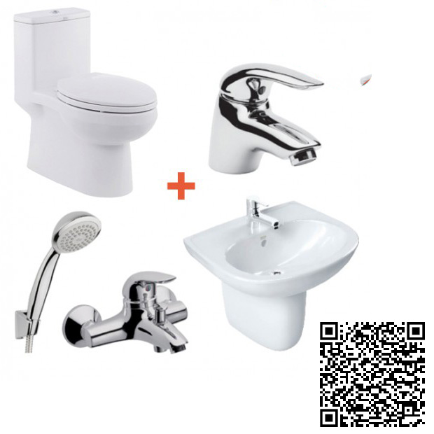 Combo Thiết bị vệ sinh American VF1858-VF0947-VF0741-WF1501-WF1511