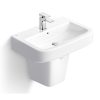 Chậu rửa lavabo treo tường và chân lửng Viglacera V50
