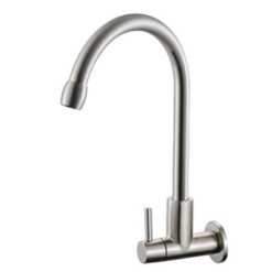 Vòi bếp lạnh cắm tường Bancoot Inox 304