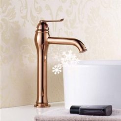 Vòi chậu lavabo mạ vàng Cleanmax 009