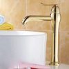 Vòi chậu lavabo mạ vàng Cleanmax 006
