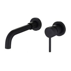 Vòi chậu lavabo âm tường màu đen Clara CF-89350