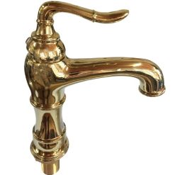 Vòi chậu rửa mặt nóng lạnh mạ vàng HCG 809109B