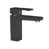 Vòi chậu rửa mặt lavabo màu đen Huge H-6900VB