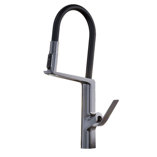 Vòi rửa bát nóng lạnh ngổng mềm Grunder GR-VC606K