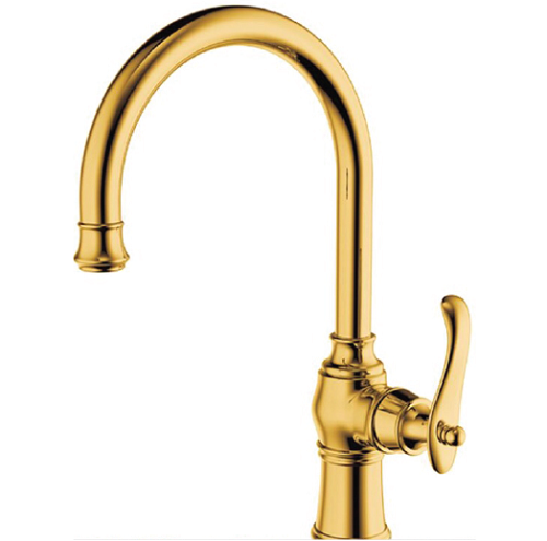 Vòi chậu rửa bát nóng lạnh mạ vàng HCG 6112F
