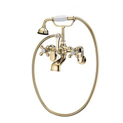 Vòi sen tắm bồn nóng lạnh màu vàng Classic P0146S