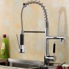 Vòi rửa bát nóng lạnh dây rút bán công nghiệp LXMK203