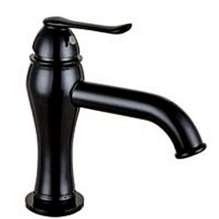 Vòi chậu lavabo mạ màu đen MK-180