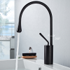 Vòi chậu lavabo mạ màu đen MK-380B
