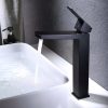 Vòi chậu lavabo mạ màu đen Miken MK-8024B
