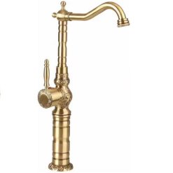 Vòi chậu lavabo mạ vàng HM-9906S