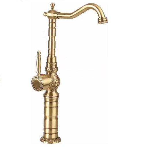 Vòi chậu lavabo mạ vàng HM-9906S