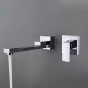 Vòi chậu lavabo âm tường màu Crom Miken MKV-309W
