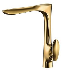 Vòi chậu rửa mặt mạ vàng HM-0686V-2