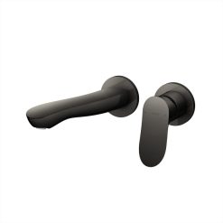 Vòi chậu lavabo nóng lạnh gắn tường màu đen Toto TLG01311BB