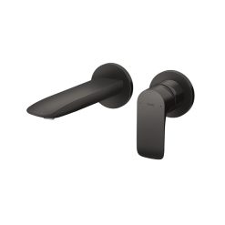 Vòi chậu lavabo nóng lạnh gắn tường màu đen Toto TLG04309BB
