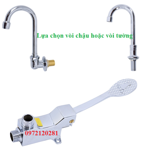 Vòi đạp chân lạnh chậu rửa MK-0121D