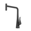 Vòi rửa bát dây rút nóng lạnh màu đen GRACE Kluger KLF0016B