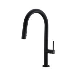 Vòi rửa bát dây rút nóng lạnh màu đen JADE KLUGER KLF0010B