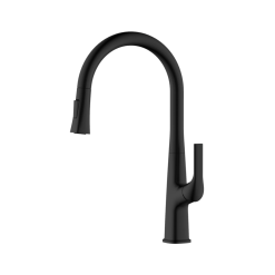Vòi rửa bát dây rút nóng lạnh màu đen HARMONY KLUGER KLF0002B