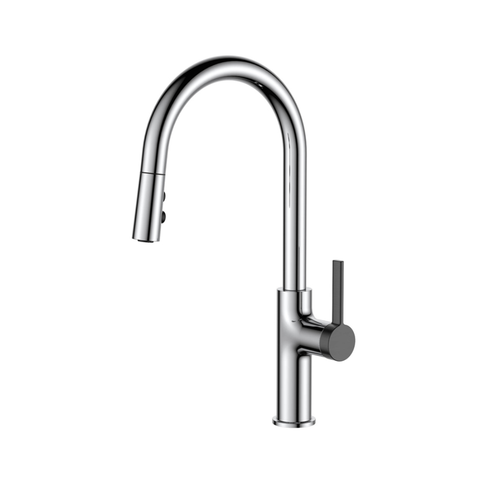 Vòi rửa bát dây rút nóng lạnh PLUTO KLUGER KLF0005C