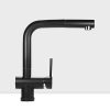 Vòi rửa bát dây rút màu đen Munchen MBF81825B