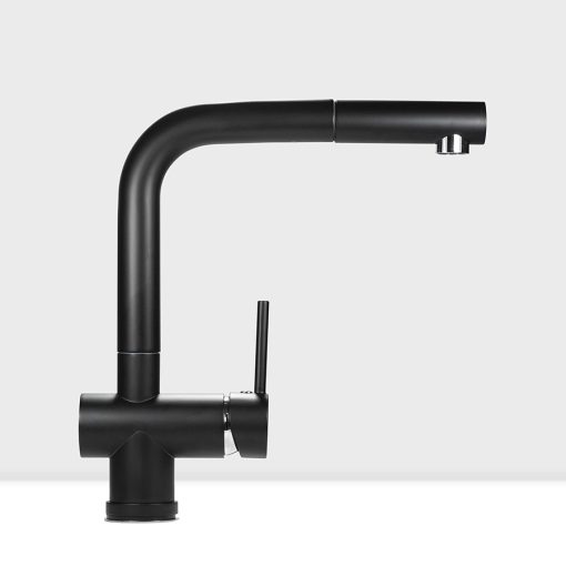 Vòi rửa bát dây rút màu đen Munchen MBF81825B