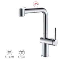 Vòi rửa bát nóng lạnh dây rút Paul Schmitt PA313K