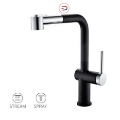 Vòi rửa bát nóng lạnh dây rút Paul Schmitt PA313KCB