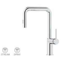 Vòi rửa bát nóng lạnh dây rút Paul Schmitt PA314K