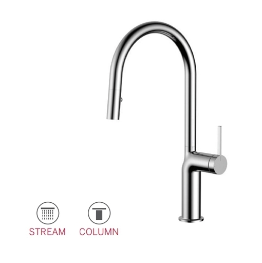 Vòi rửa bát nóng lạnh dây rút Paul Schmitt PA336K