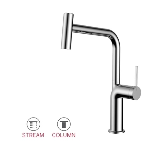 Vòi rửa bát nóng lạnh dây rút Paul Schmitt PA337K