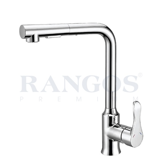 Vòi rửa bát nóng lạnh dây rút Rangos RG-526
