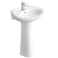 Chậu rửa lavabo treo tường Viglacera  VTL2 và chân VI1T