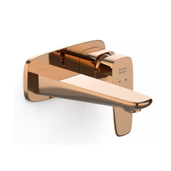 Vòi chậu lavabo gắn tường màu vàng hồng American standard WF-1704WS