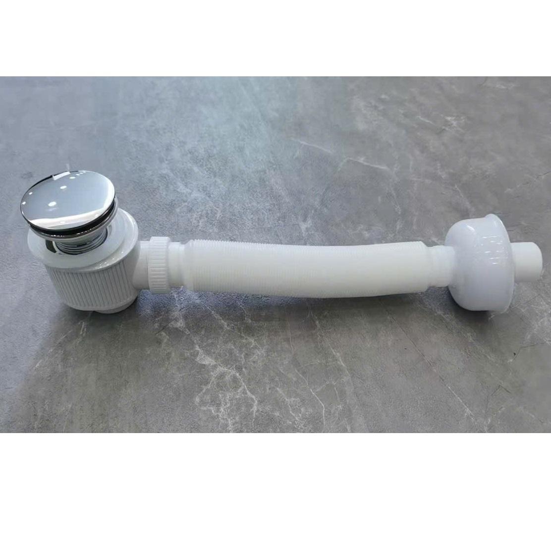 Xi phông tiện dụng sun dây lõi thép đầu ấn sứ ấn Inox lật chậu rửa mặt không tràn XP05