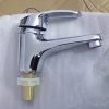 Vòi chậu lavabo vuông mạ đen giá rẻ HM-210307B