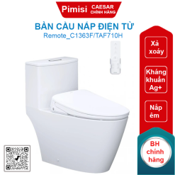 Bàn cầu nắp điện tử Caesar C1363F/TAF710H có remote