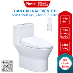 Bàn cầu nắp điện tử Caesar C1374F/TAF710H có remote