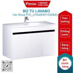 Bộ tủ Lavabo treo tường Caesar LF5028/EH15028AV màu trắng
