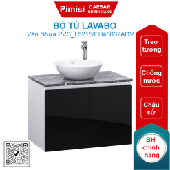 Bộ tủ lavabo Caesar L5215/EH48002ADV chậu rửa đặt bàn