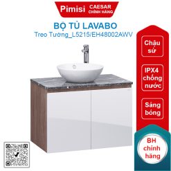 Bộ tủ lavabo Caesar L5215/EH48002AWV chậu đặt bàn